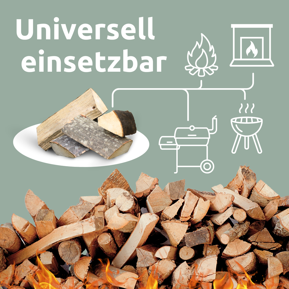 Brennholz Mischholz 30kg im Karton