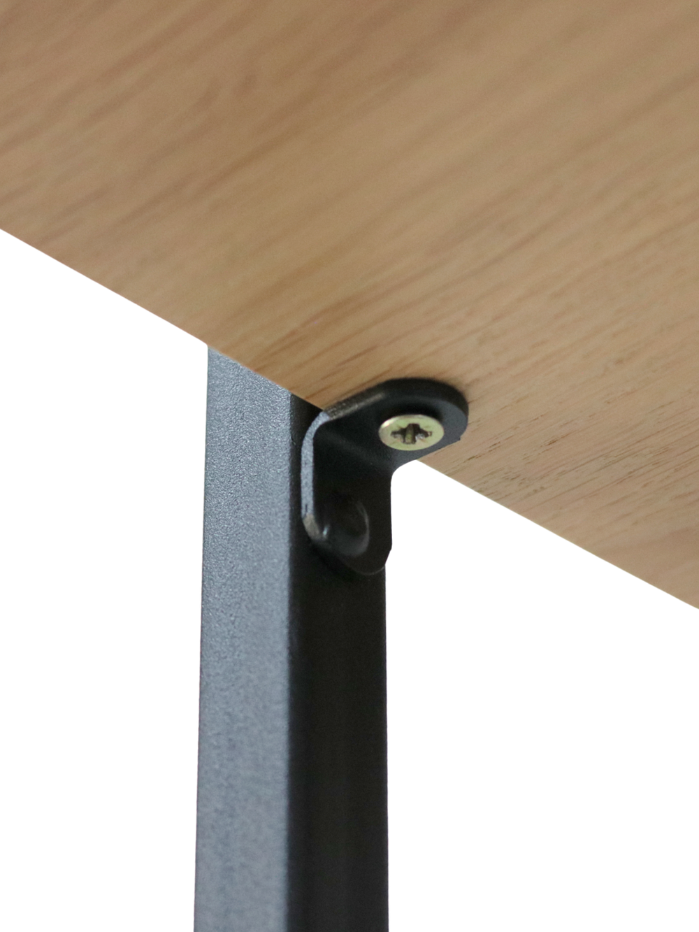 Wandregal High Eiche Natur - Schwarz gerahmt