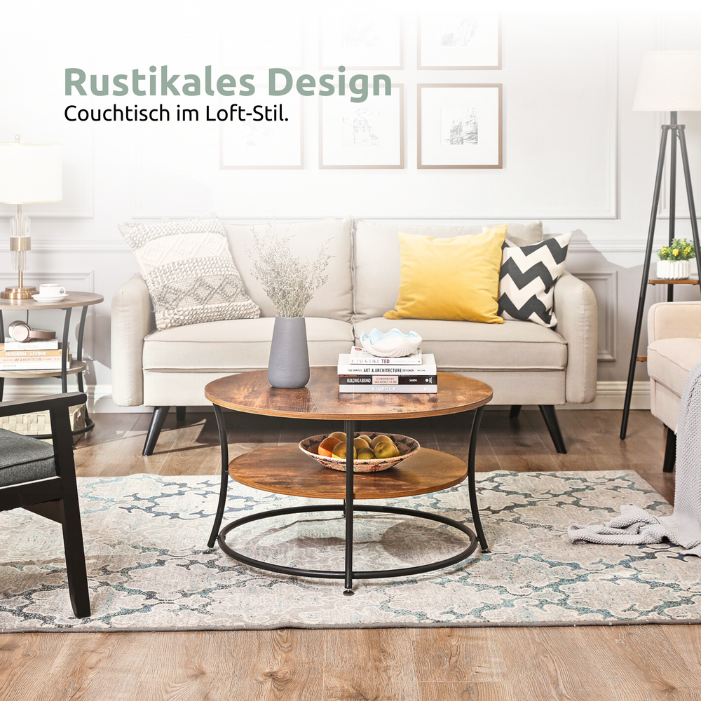 Couchtisch "Lillie" mit 2 Ablagen
