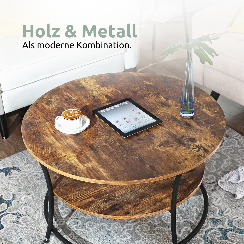 Couchtisch "Lillie" mit 2 Ablagen