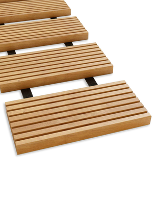 Rollweg Gartenweg aus Lärchenholz 2,5 Meter Länge