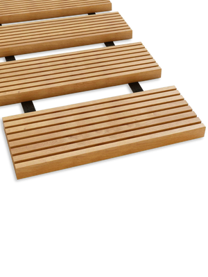 Rollweg Gartenweg aus Lärchenholz 2,5 Meter Länge