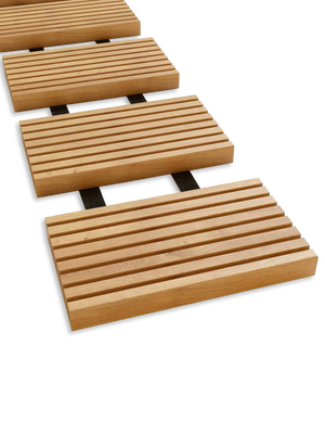 Rollweg Gartenweg aus Lärchenholz 2,5 Meter Länge