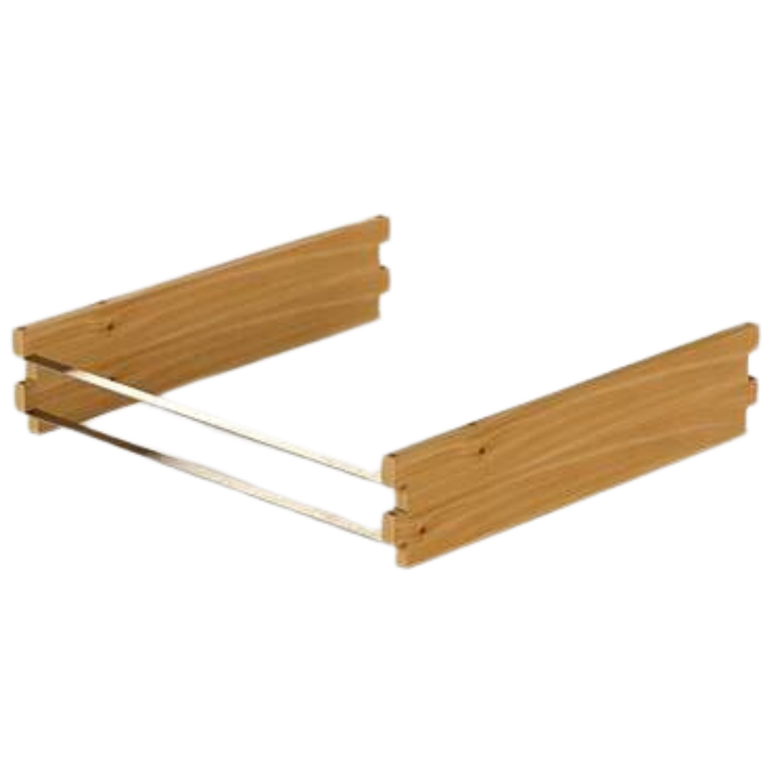 Hochbeet-Zusatzmodul aus Holz mit Vlieseinlage I Metallstiften I Blechstreben