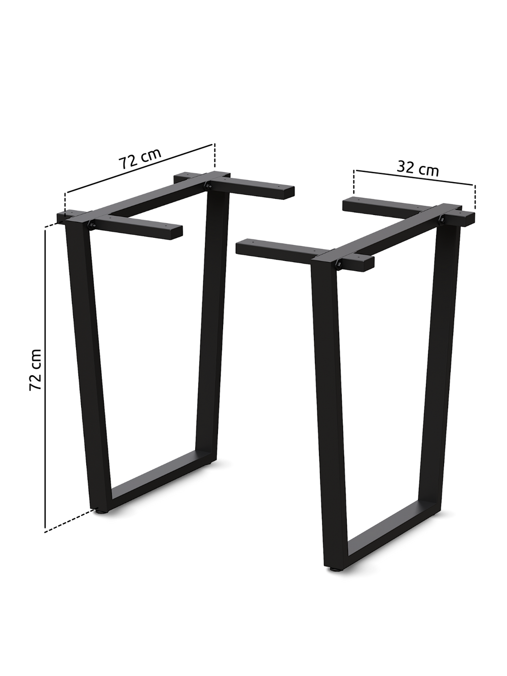 Trapez Tischgestell