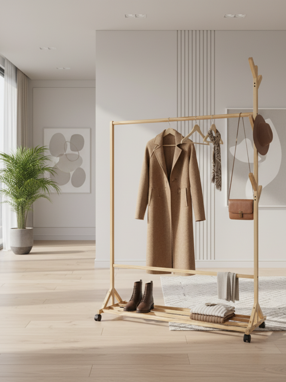 Garderobenständer rollbar