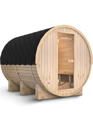 Fasssauna XL Pini wood Outdoor Sauna inkl. Ofen