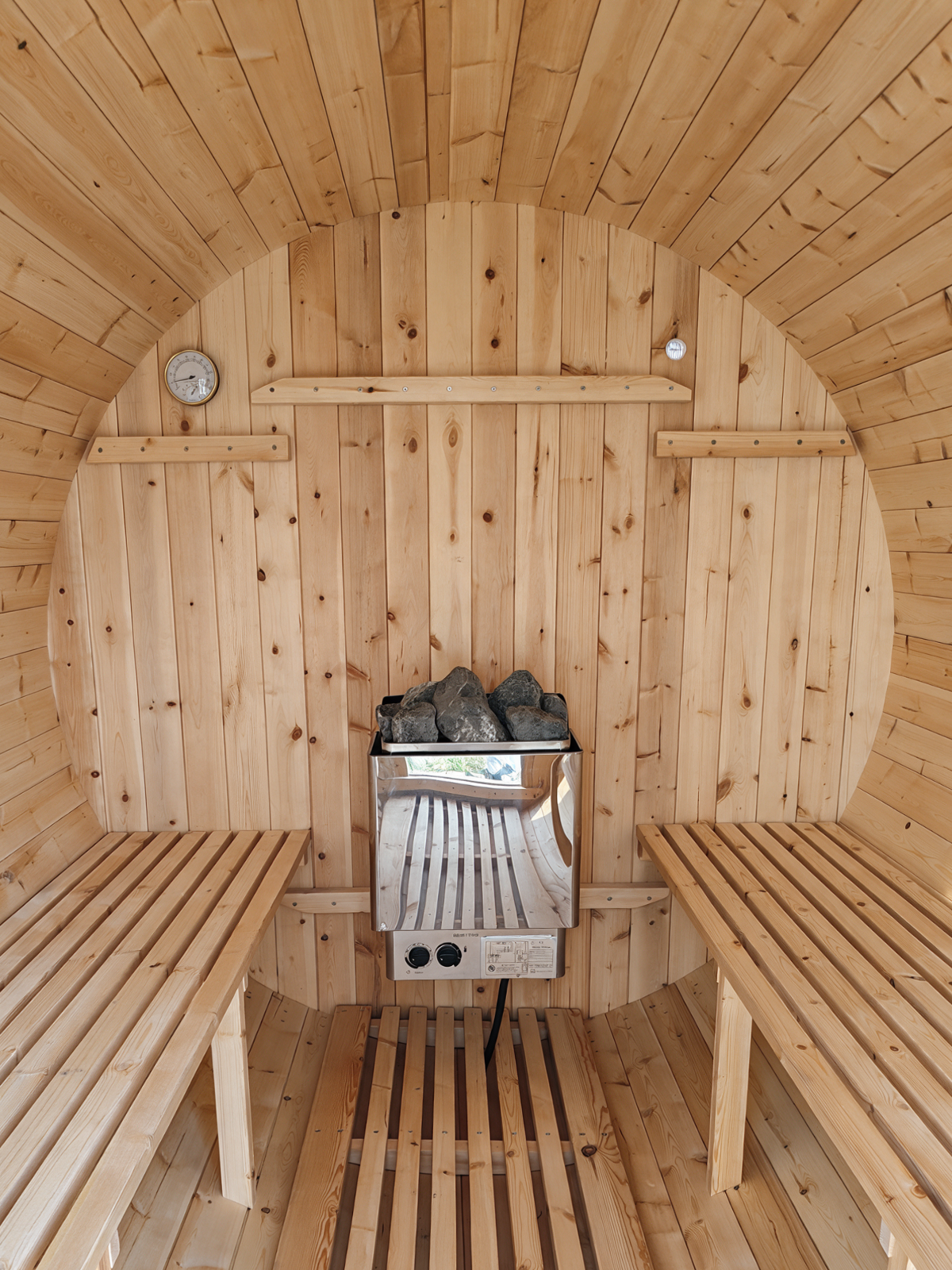 Fasssauna L Pini wood