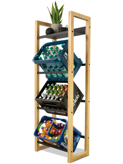 Getränkekistenregal Bambus