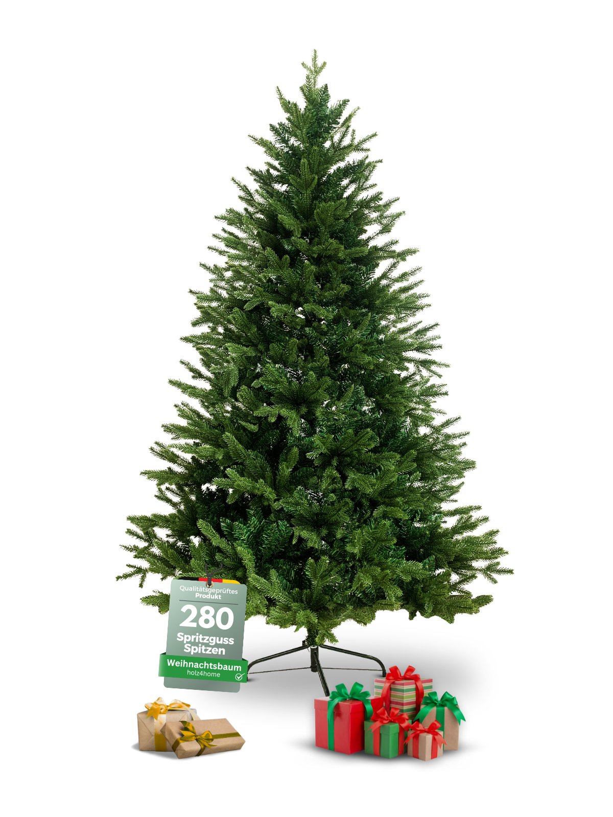 Künstlicher Weihnachtsbaum 130 cm inkl. Lichterkette