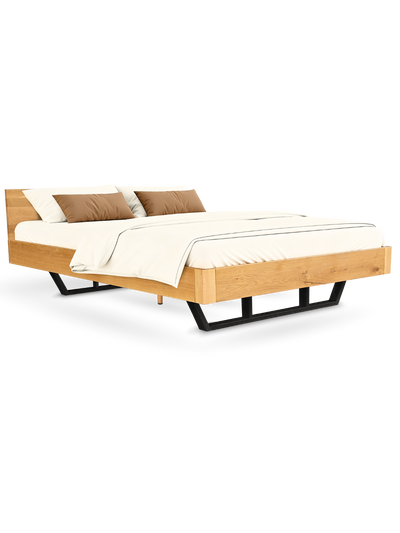 Massivholzbett Metall 180x200cm