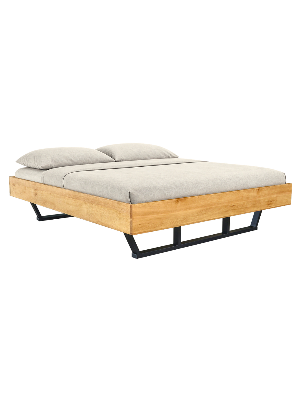Massivholzbett Metall Light 180x200cm