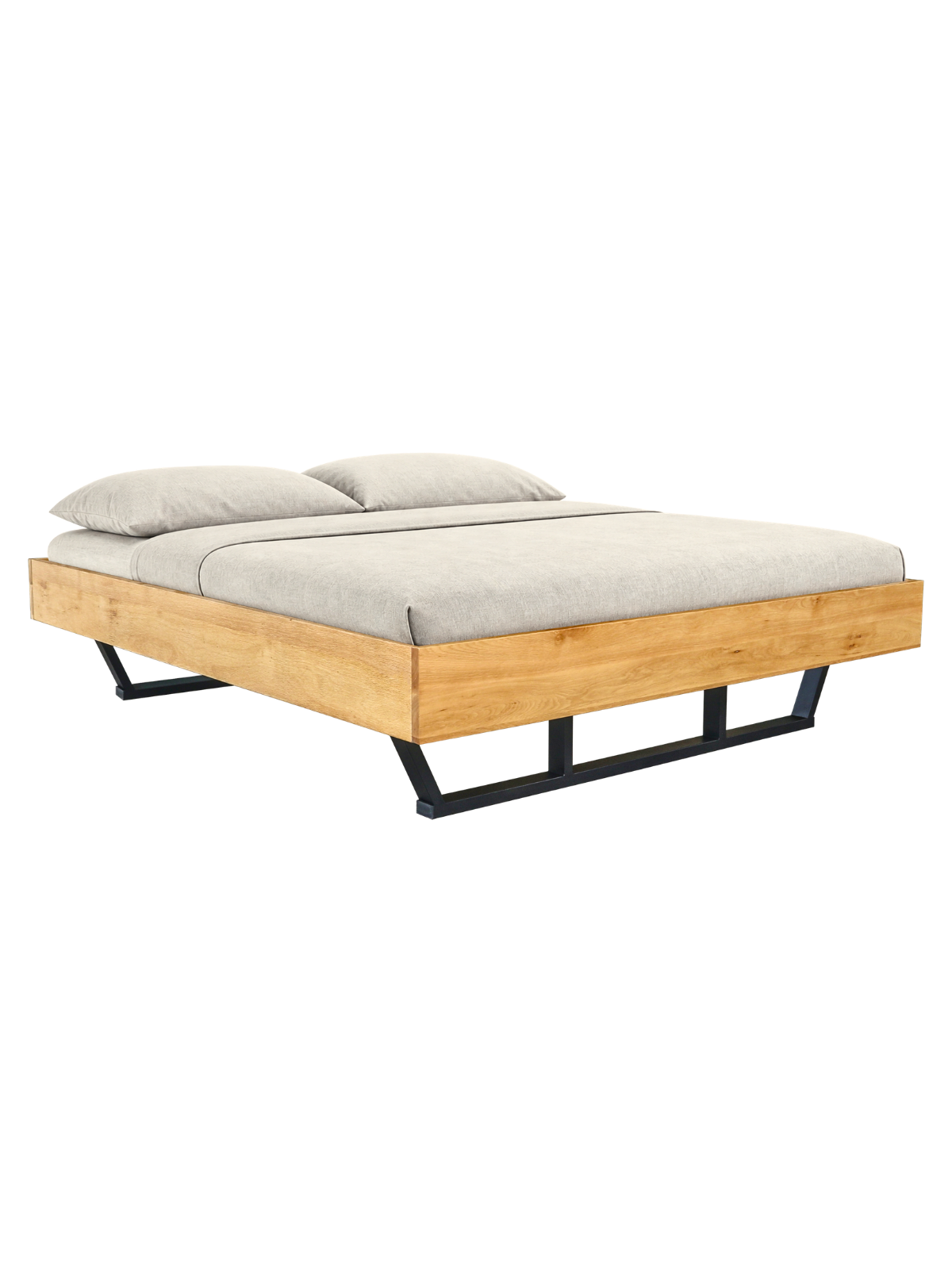 Massivholzbett Metall Light 180x200cm