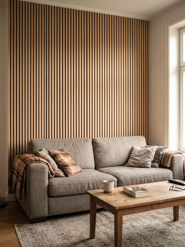 Akustikpaneele Eiche 240x60cm - 2er Set