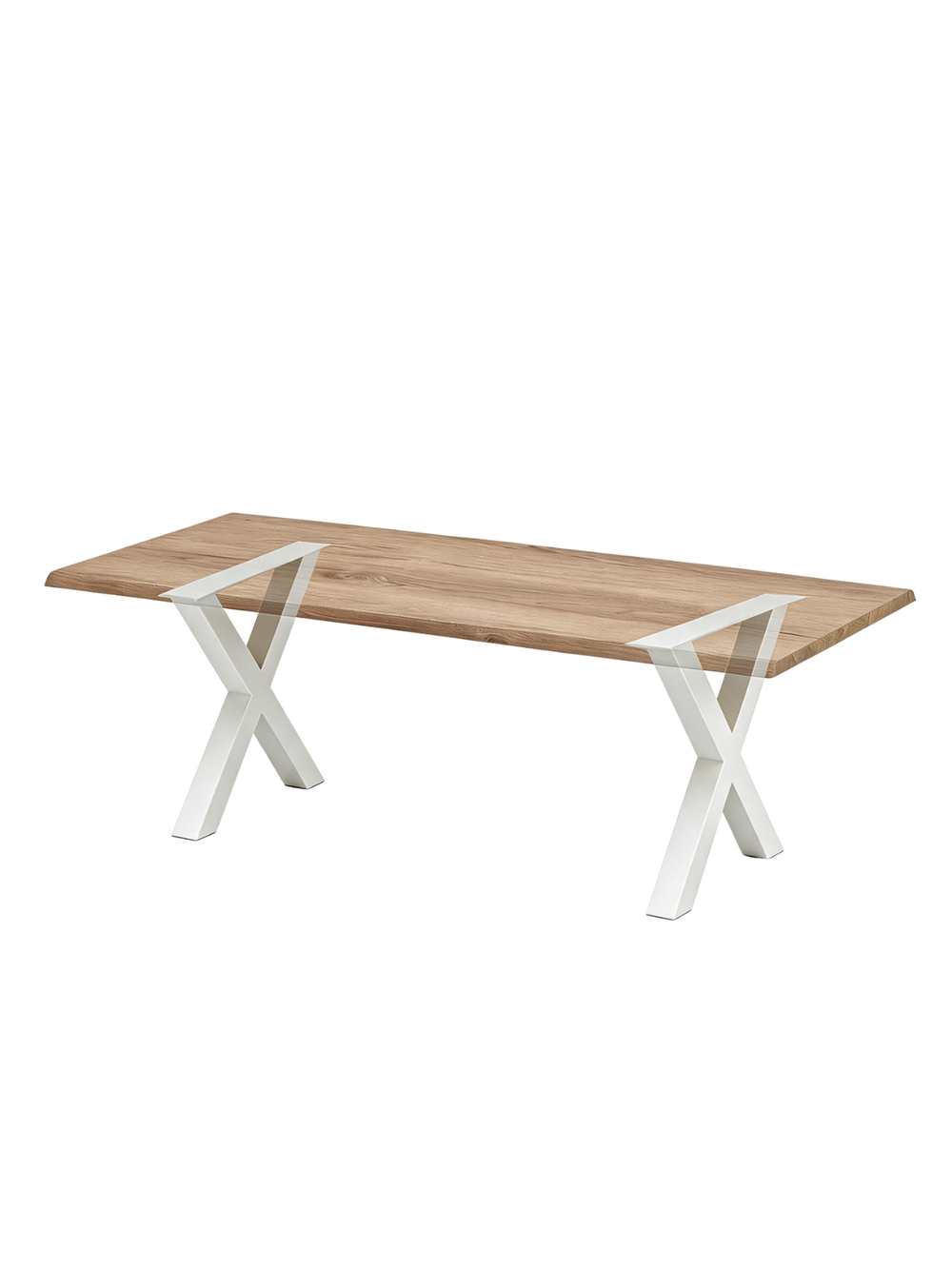 Massivholztisch mit Baumkante 180x85cm