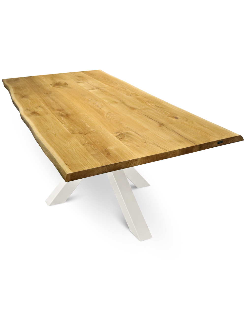 Massivholztisch mit Baumkante 180x85cm