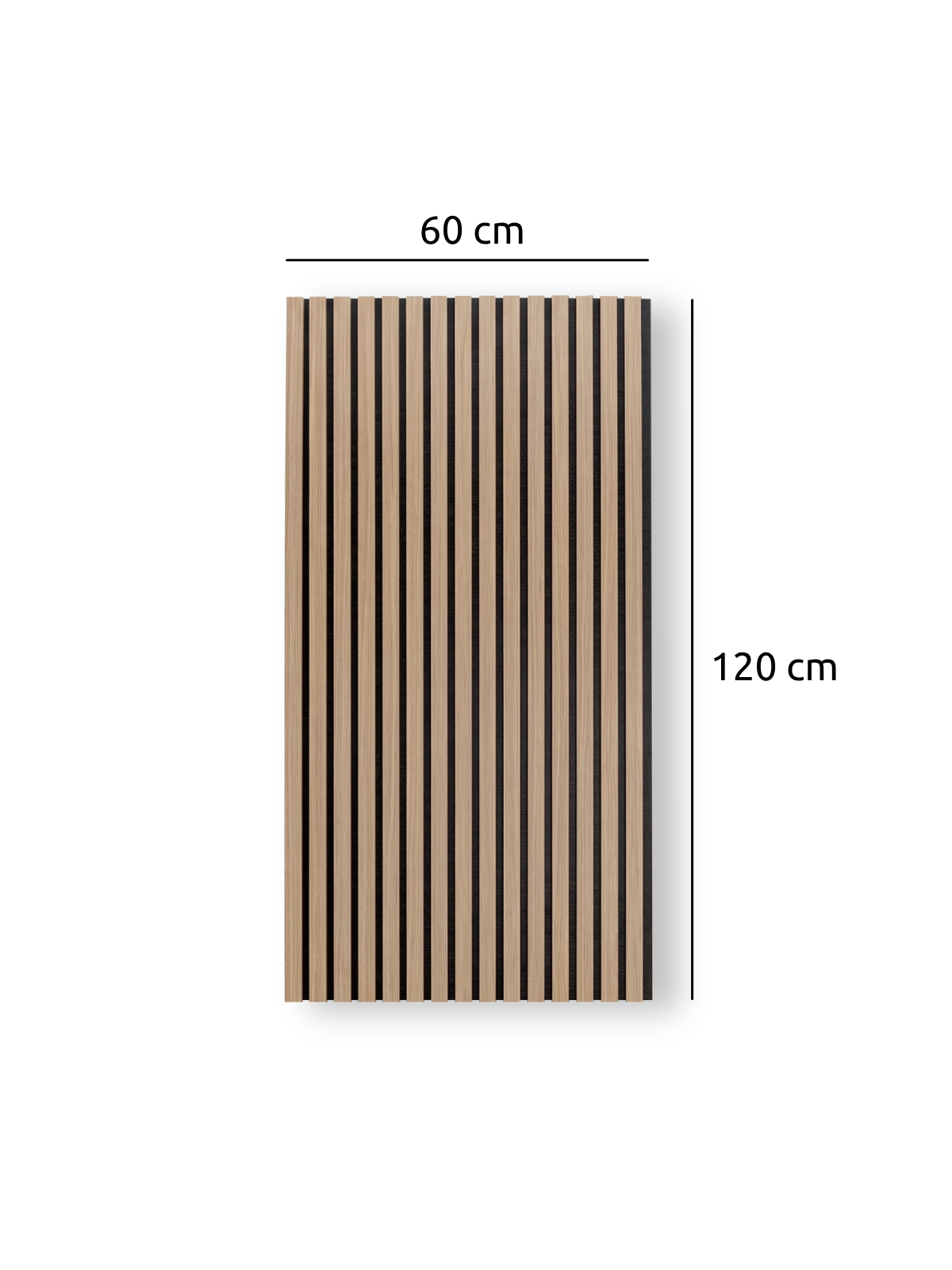 Akustikpaneele Eiche 120x60cm - 4er Set
