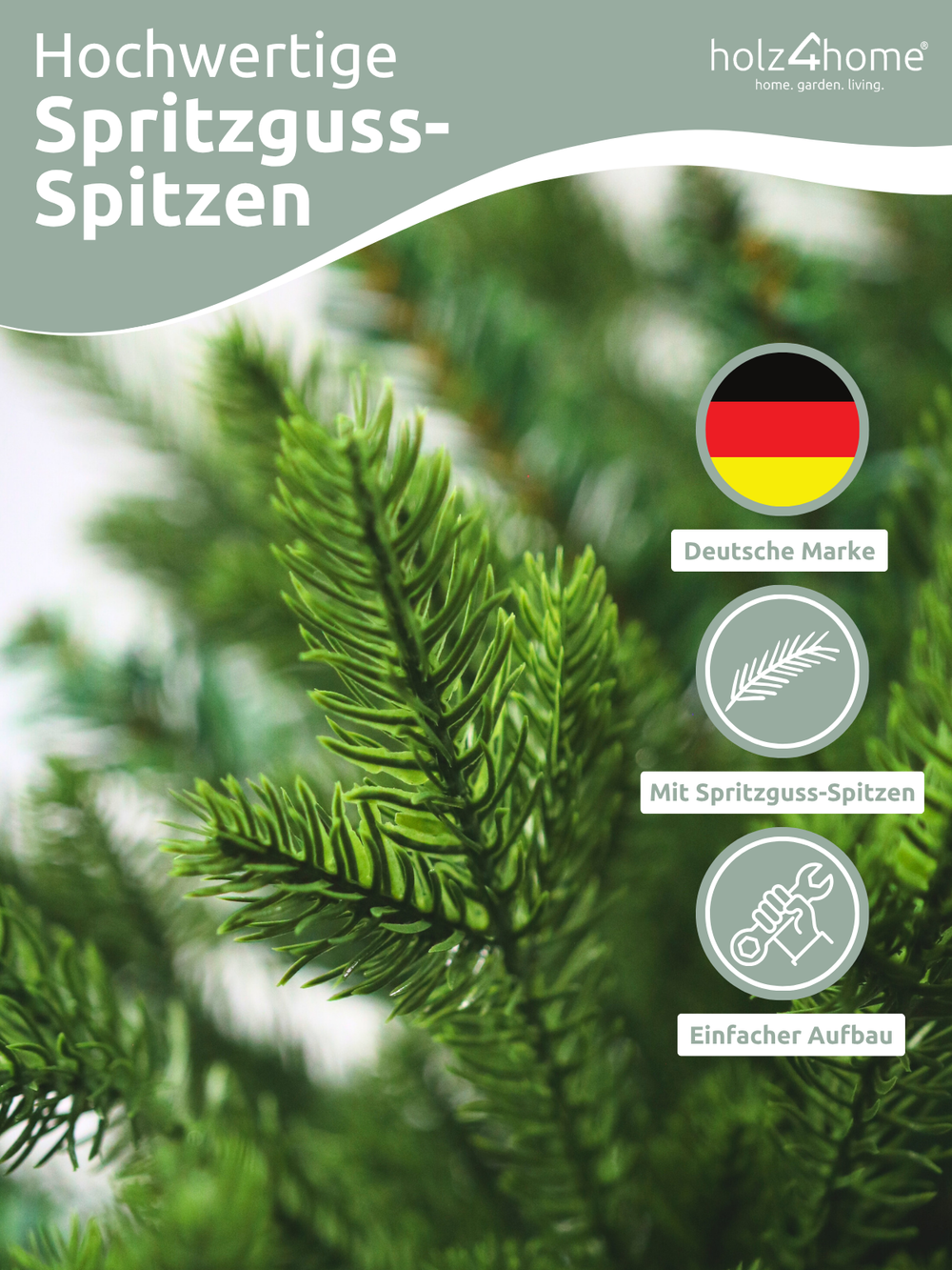 Künstlicher Weihnachtsbaum 190 cm inkl. Lichterkette