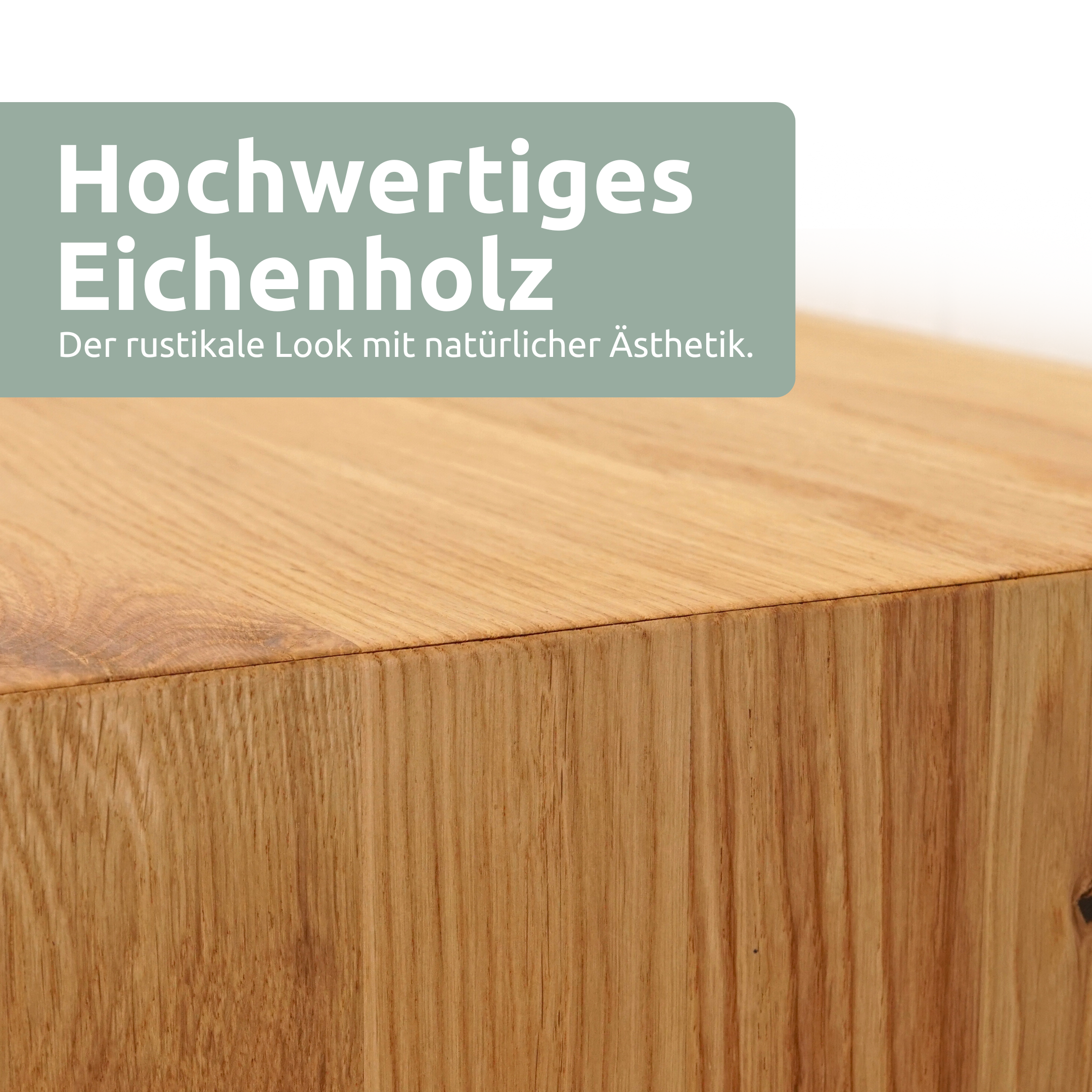 Massivholz Hocker I Bank aus Eiche mit Baumkante