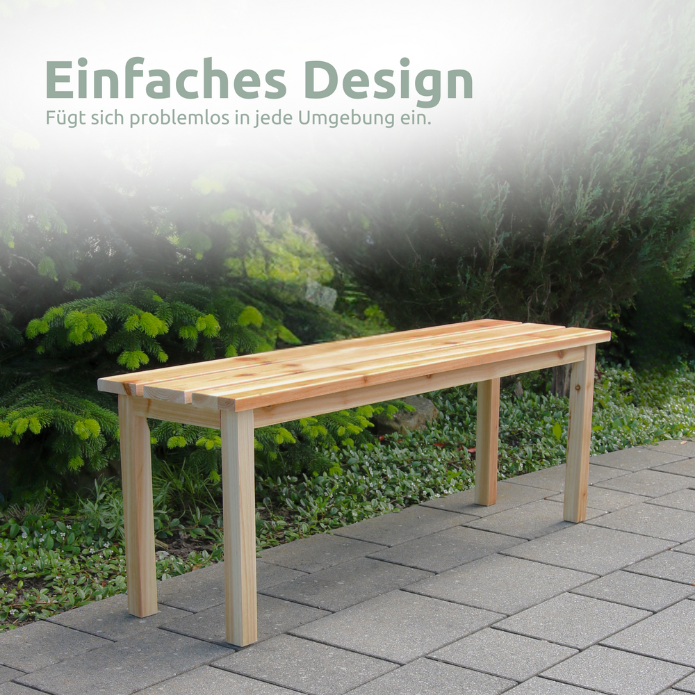 Gartenbank aus Tannenholz