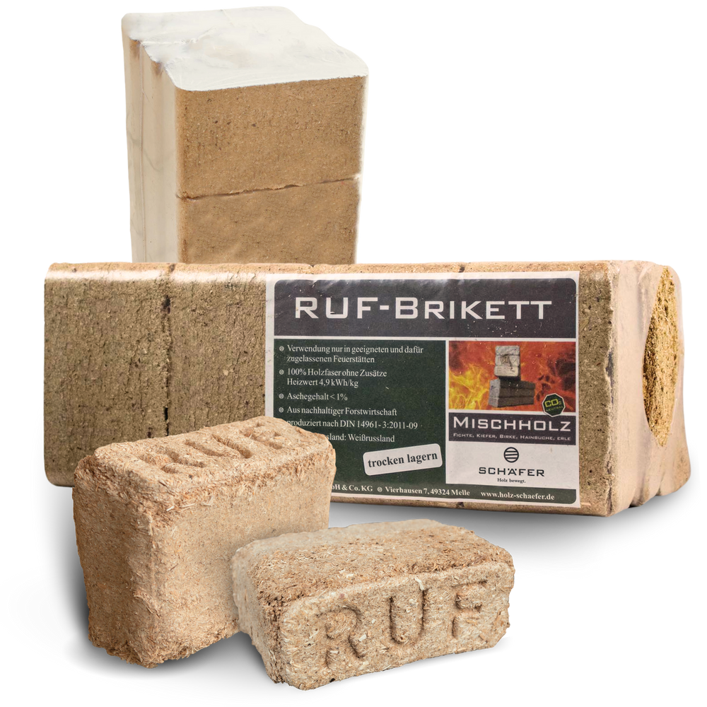 RUF - Holzbriketts Mischholz 10 kg