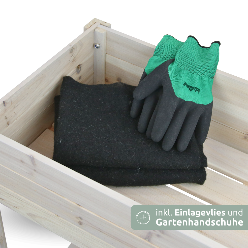 Hochbeet mit Ablage