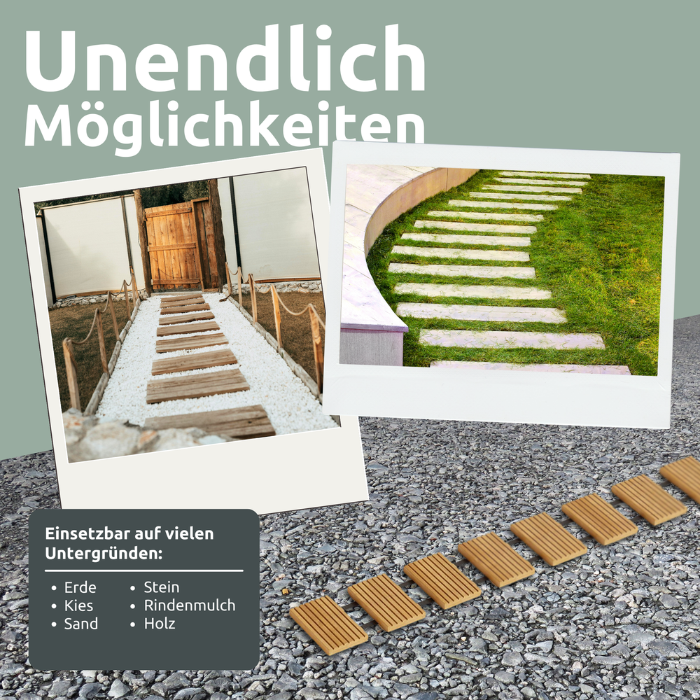 Rollweg Gartenweg aus Lärche
