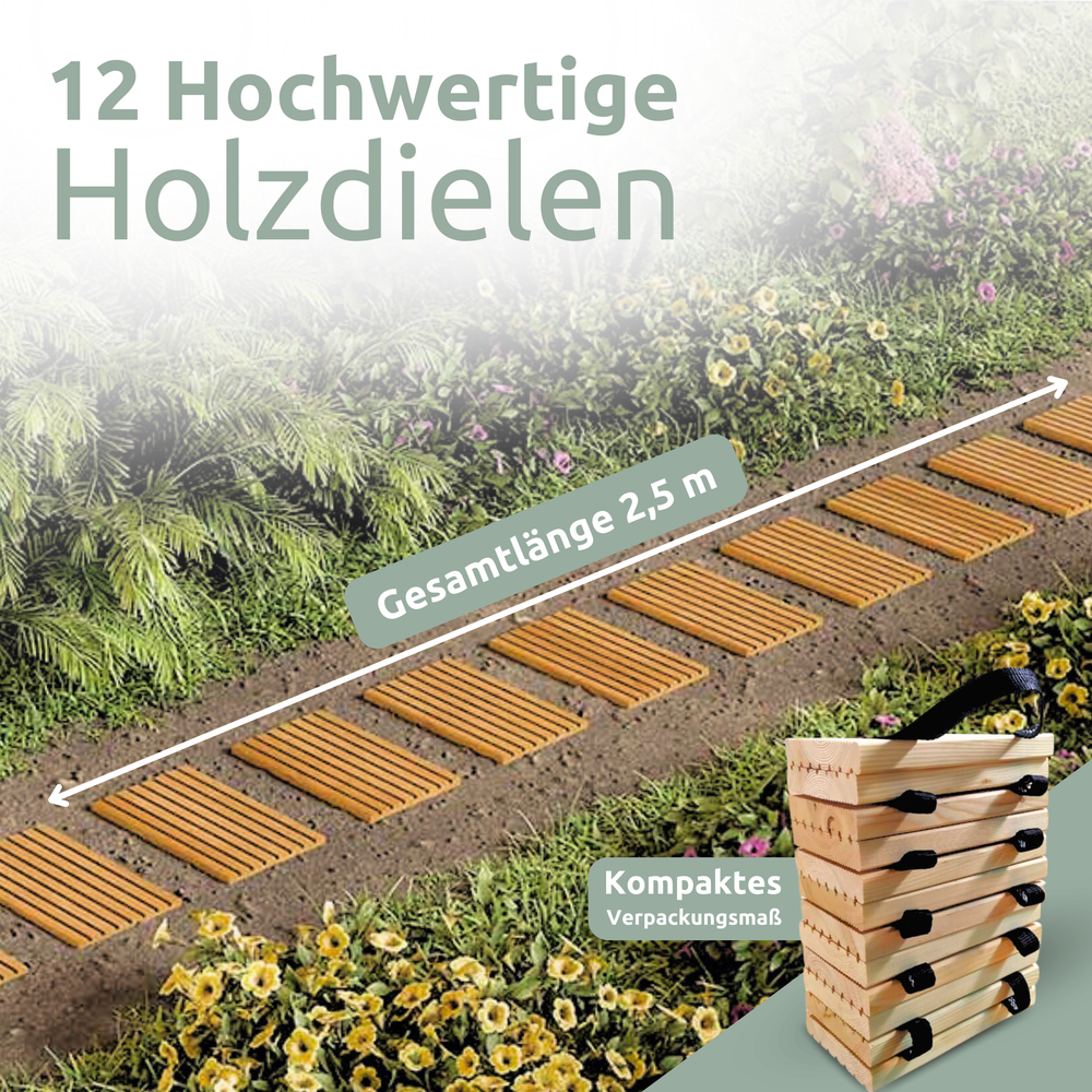 Rollweg Gartenweg aus Lärche