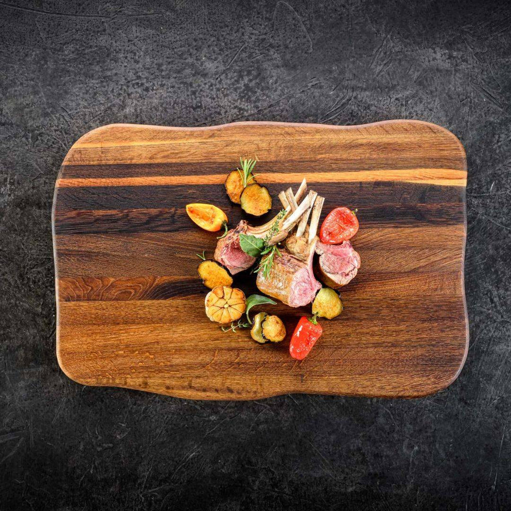 La Madera Schneidebrett Premium aus Eiche | Steakbrett | Küchenbrett von holz4home®