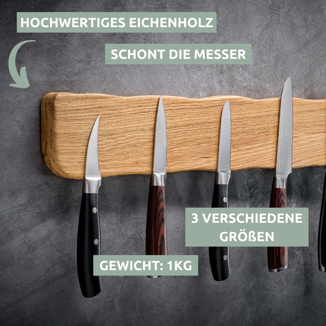 Messerleiste La Madera magnetisch Eiche I 42cm lang