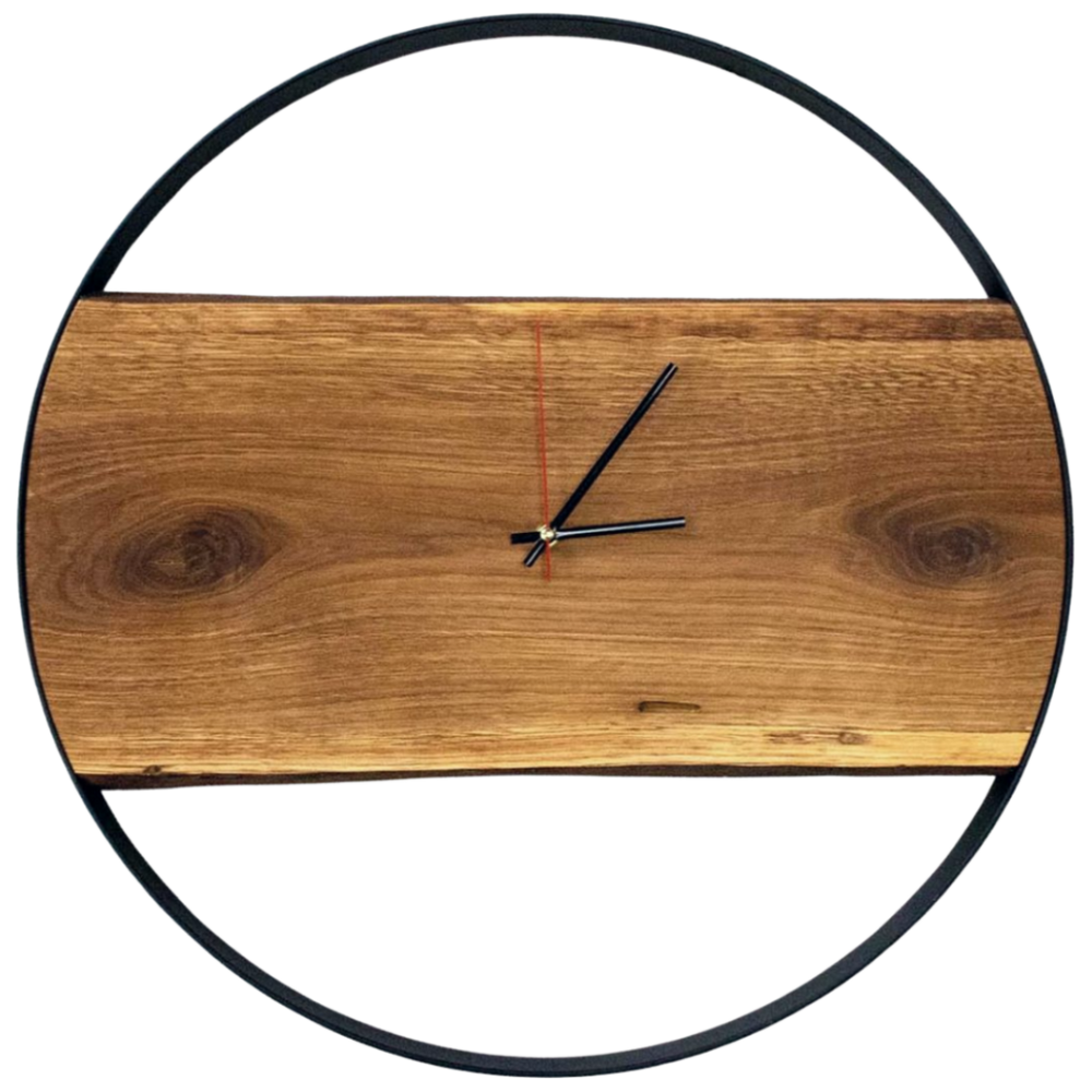 Rustikale Wanduhr