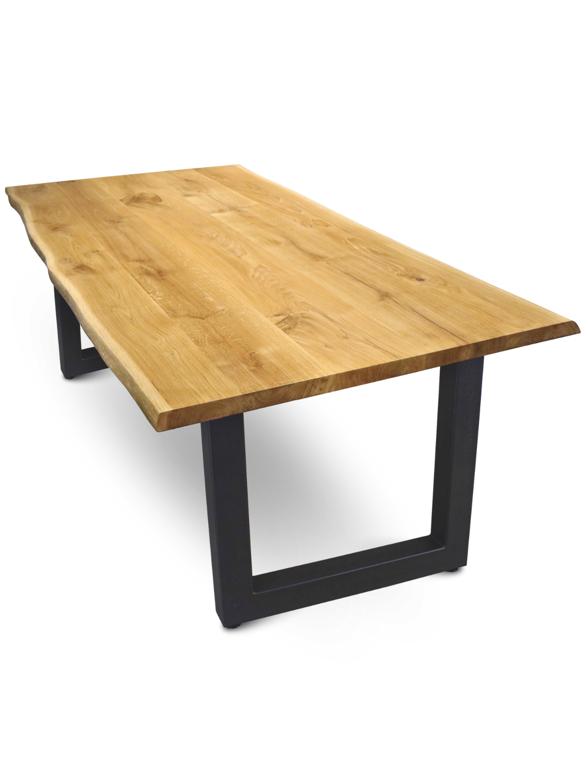 Massivholztisch mit Baumkante 180cm x 85cm