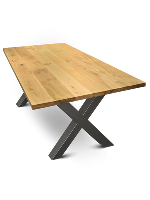Massivholztisch 200cm x 100cm Hora X ohne Baumkante