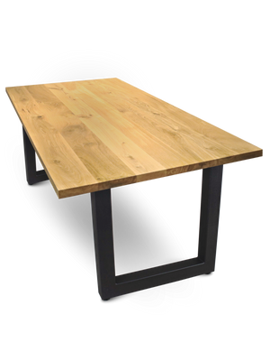 Massivholztisch 280cm x 100cm Tiempo U ohne Baumkante